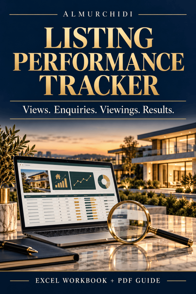 Listing Performance Tracker — English digital property toolkit cover