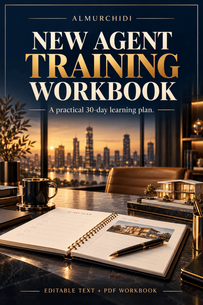 New Agent Training Workbook — English digital property toolkit cover