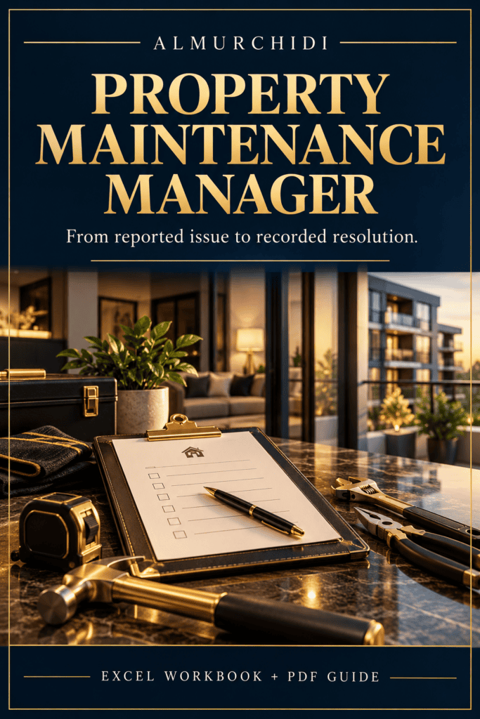 Property Maintenance Manager — English digital property toolkit cover
