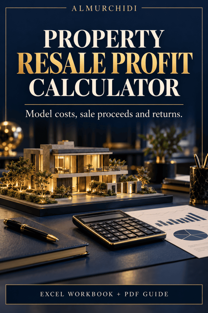 Property Resale Profit Calculator — English digital property toolkit cover